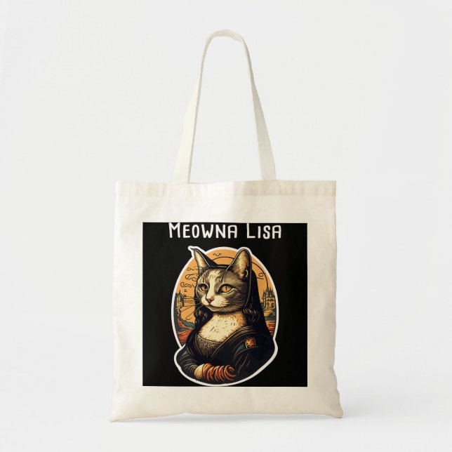 Mona Lisa Meowna Lisa Cat Lover Cat Owner Cat Mamm Tygkasse (Framsidan)