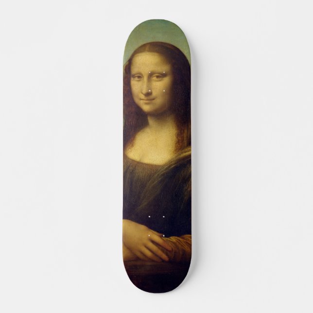 Mona Lisa Mini Skateboard Bräda 18,5 Cm (Framsida)