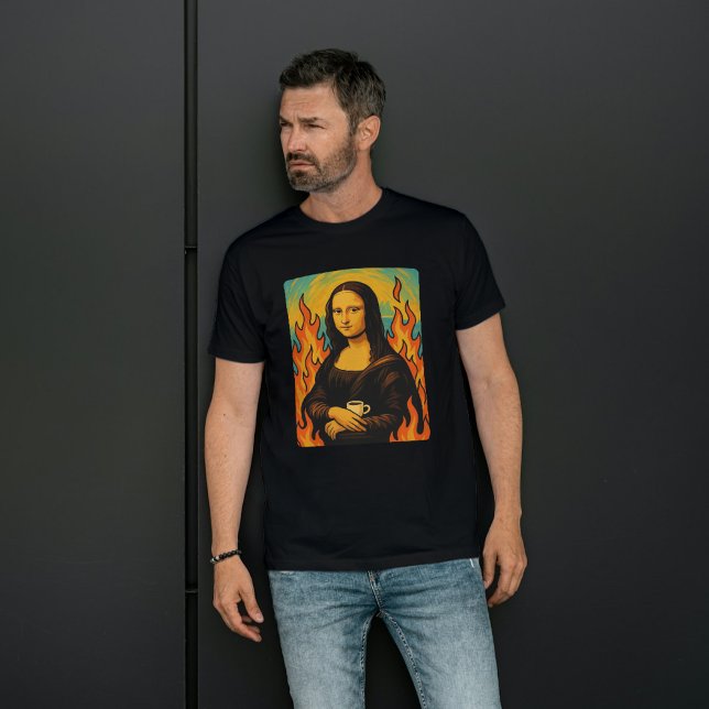 Mona Lisa möter det här är Bra Meme Art Stil T Shirt (Skapare uppladdad)