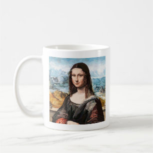 Mona Lisa-mugg i akvarellstil Kaffemugg