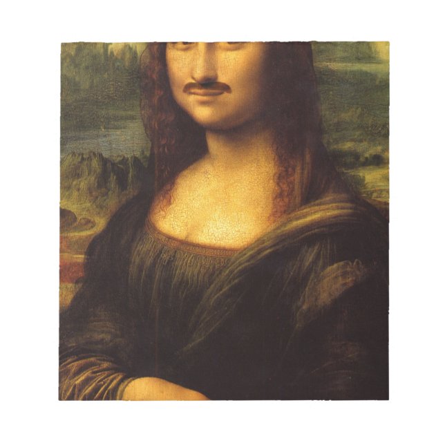 Mona lisa mustasch anteckningsblock (Framsida)