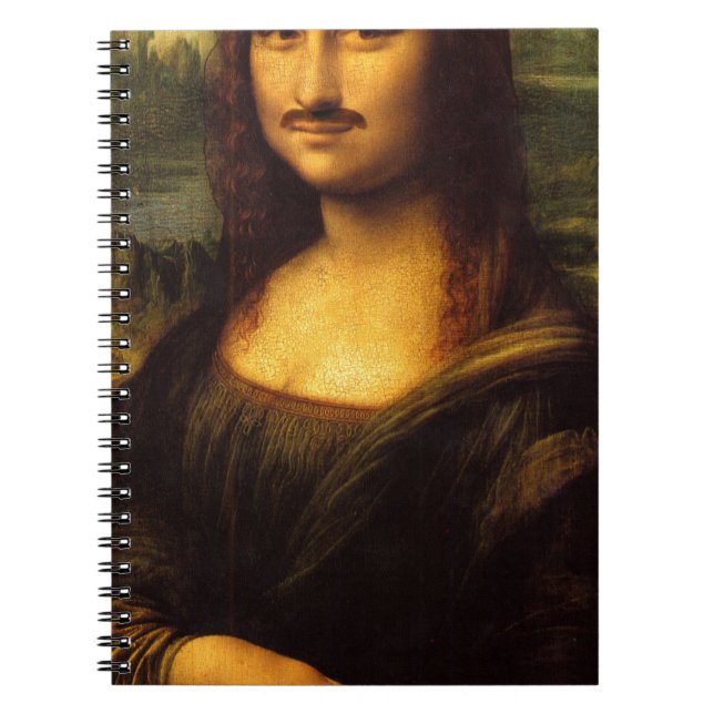 Mona lisa mustasch anteckningsbok (Framsidan)