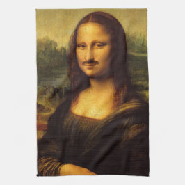 Mona lisa mustasch kökshandduk