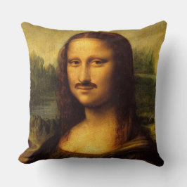 Mona lisa mustasch kudde