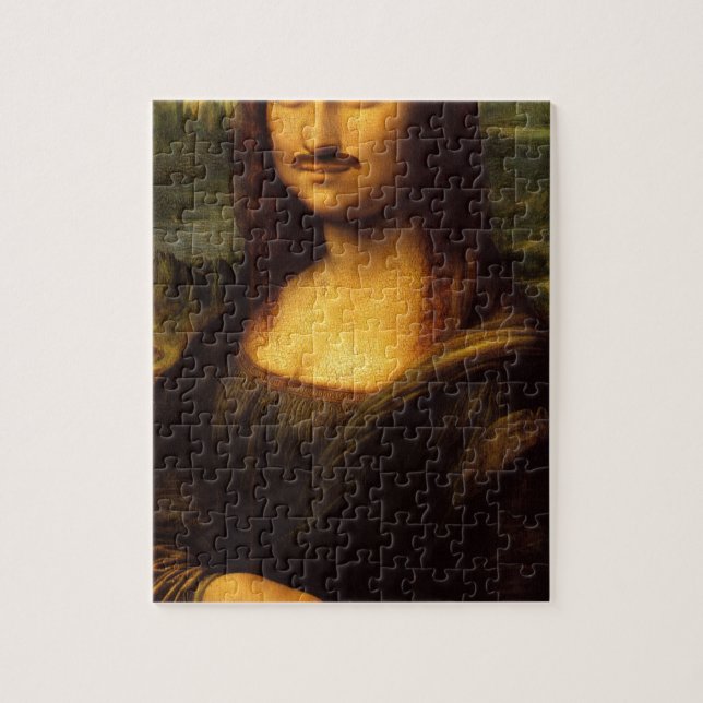 Mona lisa mustasch pussel (Vertikal)