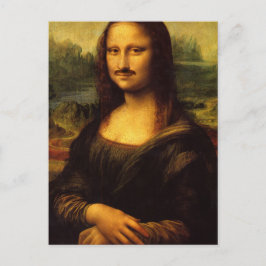 Mona lisa mustasch vykort