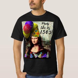 Mona Lisa New Years T Shirt