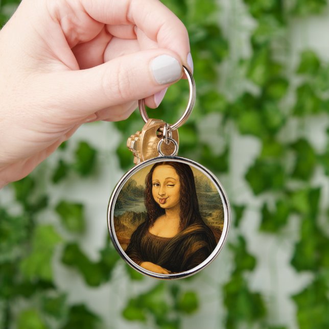 Mona Lisa Nyckelring Klassisk Leonardo Da Vinci Ko (Hand)