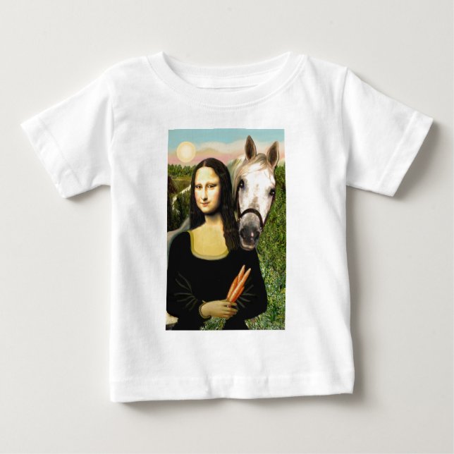 Mona Lisa och hennes arabhäst Tee Shirt (Framsida)