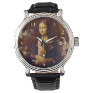 Mona Lisa och hennes katt Armbandsur