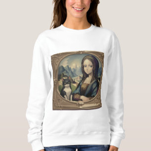Mona Lisa och hennes katt T Shirt