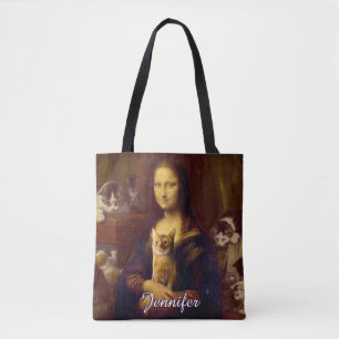 Mona Lisa och hennes katt Tygkasse