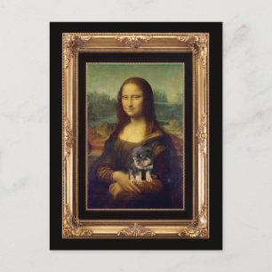 Mona Lisa och Hennes Rottweiler Vykort