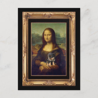 Mona Lisa och Hennes Rottweiler Vykort