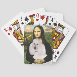 Mona Lisa och hennes Standard White Pudel Casinokort