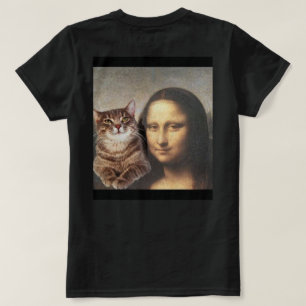 Mona Lisa och kattpal Tee