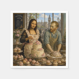Mona Lisa och Van Gogh Bake Off Pappersservett