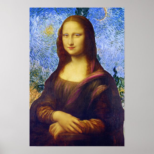 Mona Lisa och Van Gogh Poster (Framsidan)