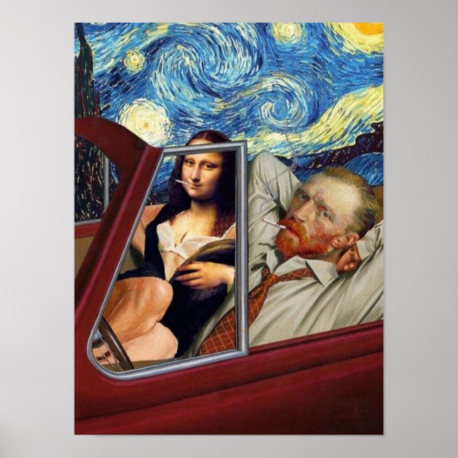 Mona Lisa och Van Gogh Poster (Framsidan)