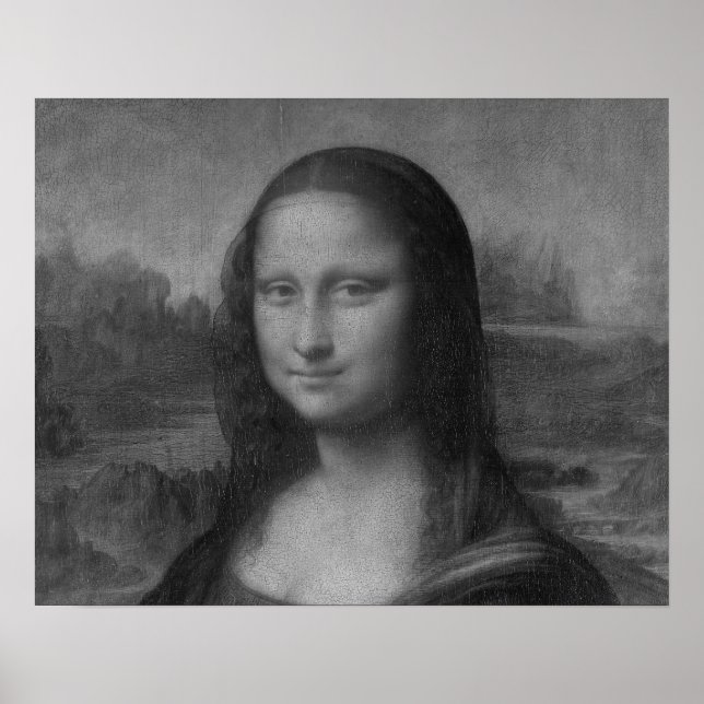 Mona lisa Oljemålning Canvas Poster (Framsidan)