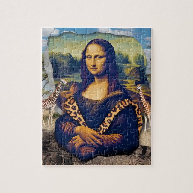 Mona Lisa On Safari Pussel (Vertikal)