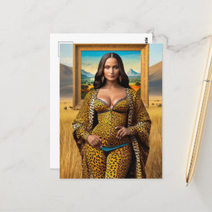 Mona Lisa On Safari Vykort