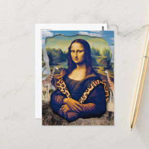 Mona Lisa On Safari Vykort