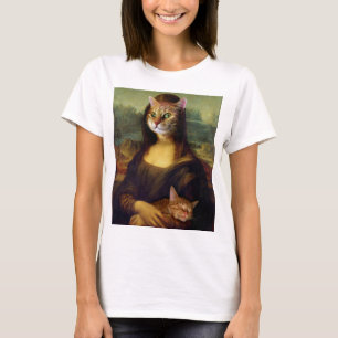 Mona Lisa Orange Cat T Shirt