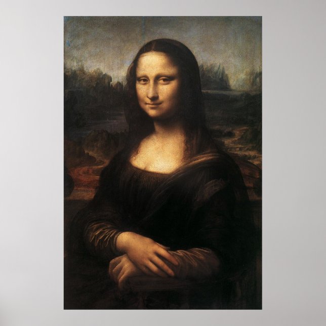 Mona Lisa på canvas Poster (Framsidan)