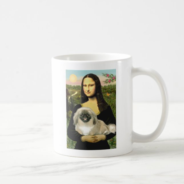 Mona Lisa - Pekingese 1b Kaffemugg (Höger)
