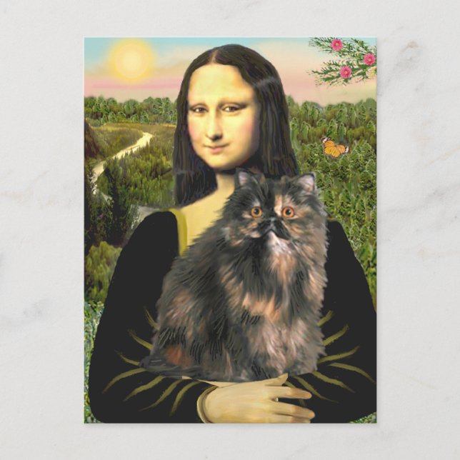 Mona Lisa - Persisk katt Vykort (Framsida)