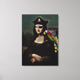 Mona Lisa Pirat kapten Canvastryck