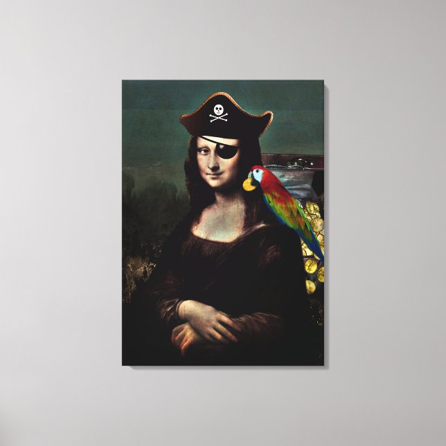 Mona Lisa Pirat kapten Canvastryck (Framsida)
