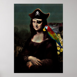 Mona Lisa Pirat kapten Poster