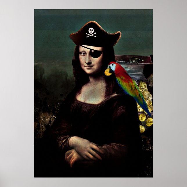 Mona Lisa Pirat kapten Poster (Framsidan)