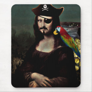 Mona Lisa Pirat med Mustache Musmatta