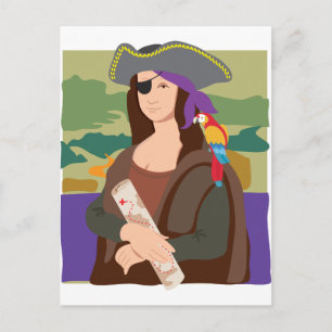 Mona Lisa Pirat Vykort