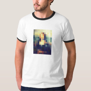 Mona Lisa Pixelated T Shirt