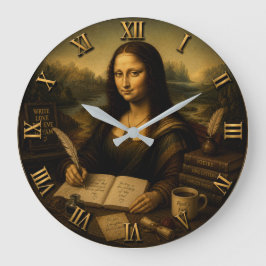 Mona Lisa Poet Funny Writer & Poetry Stor Klocka