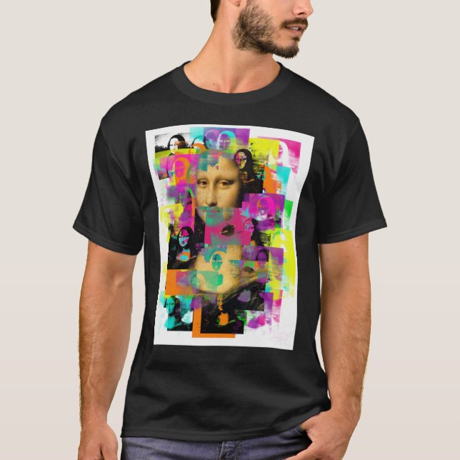 Mona Lisa Pop Art Classic T-Shirt (Framsida)