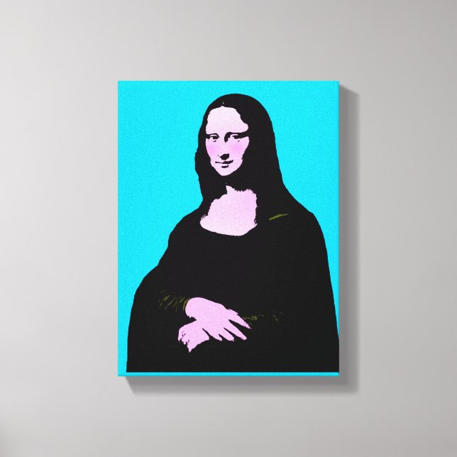 Mona Lisa Pop Art Stil Canvastryck (Framsida)