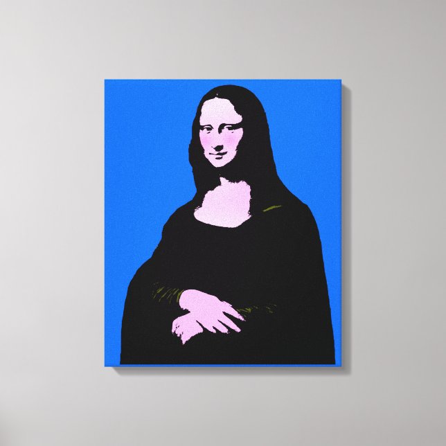 Mona Lisa Pop Art Stil Canvastryck (Framsida)