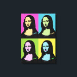Mona Lisa - Pop Art Stil Canvastryck<br><div class="desc">Mona Lisa är stiliserad i Pop Art och hennes berömd leende är också färgat. För älskare med poppkonst. När det gäller Leonardo Da Vinci-målningen är det konsten som har blivit ombelagd!</div>