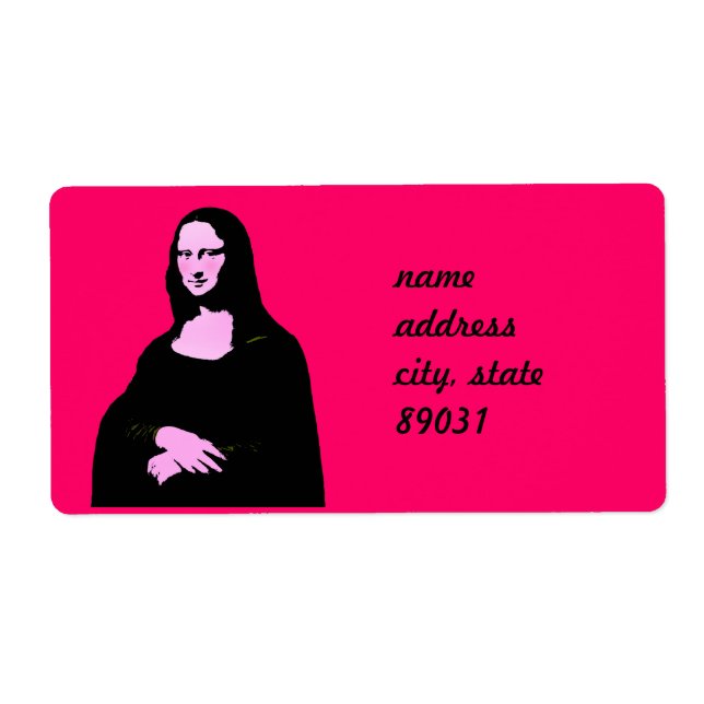 Mona Lisa Pop Art Stil Fraktsedel (Framsidan)