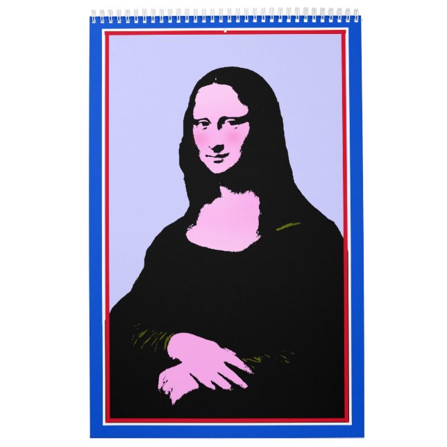 Mona Lisa Pop Art Stil Kalender (Omslag)