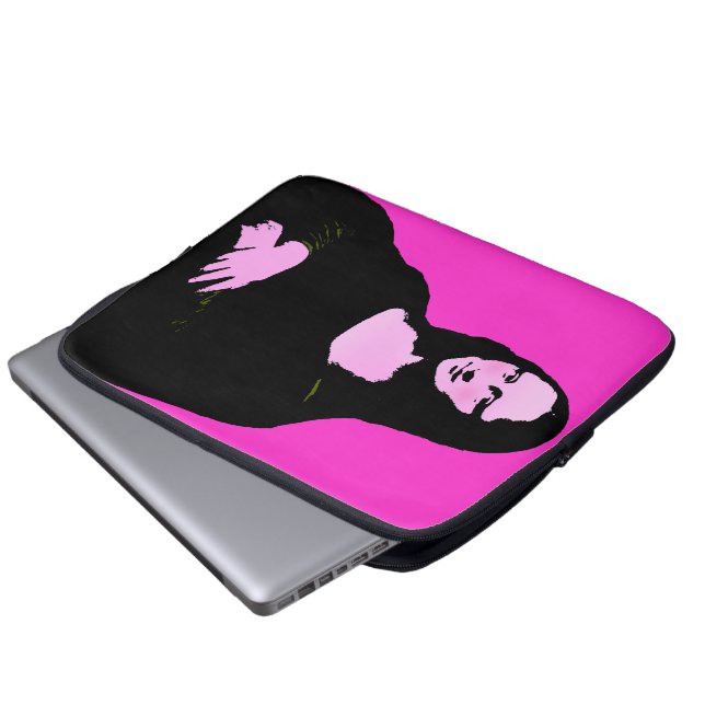 Mona Lisa Pop Art Stil Laptop Sleeve (Framre botten)