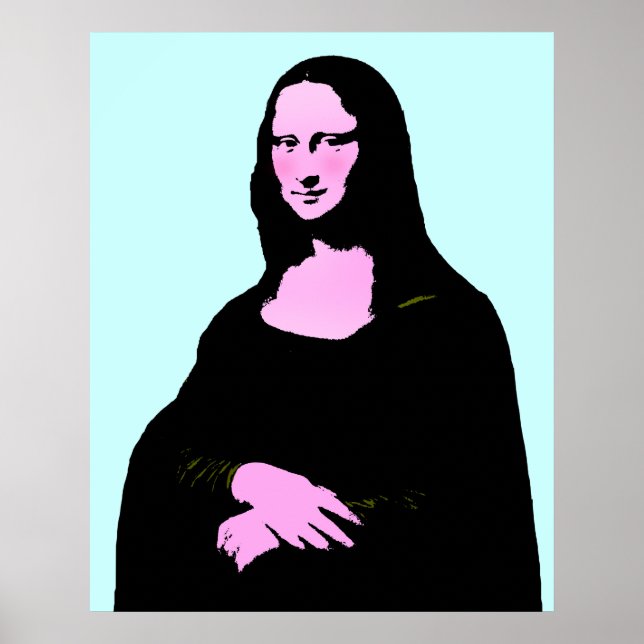 Mona Lisa Pop Art Stil Poster (Framsidan)