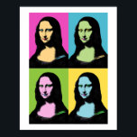 Mona Lisa - Pop Art Stil Poster<br><div class="desc">Mona Lisa är stiliserad i Pop Art och hennes berömd leende är också färgat. För älskare med poppkonst. När det gäller Leonardo Da Vinci-målningen är det konsten som har blivit ombelagd!</div>