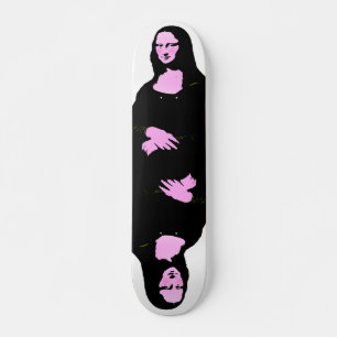 Mona Lisa Pop Art Stil Skateboard Bräda 20,5 Cm