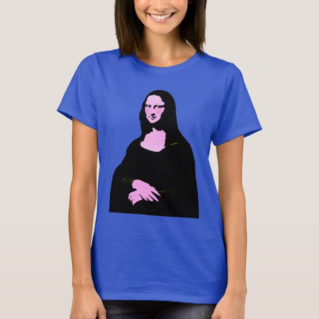 Mona Lisa Pop Art T Shirt (Framsida)